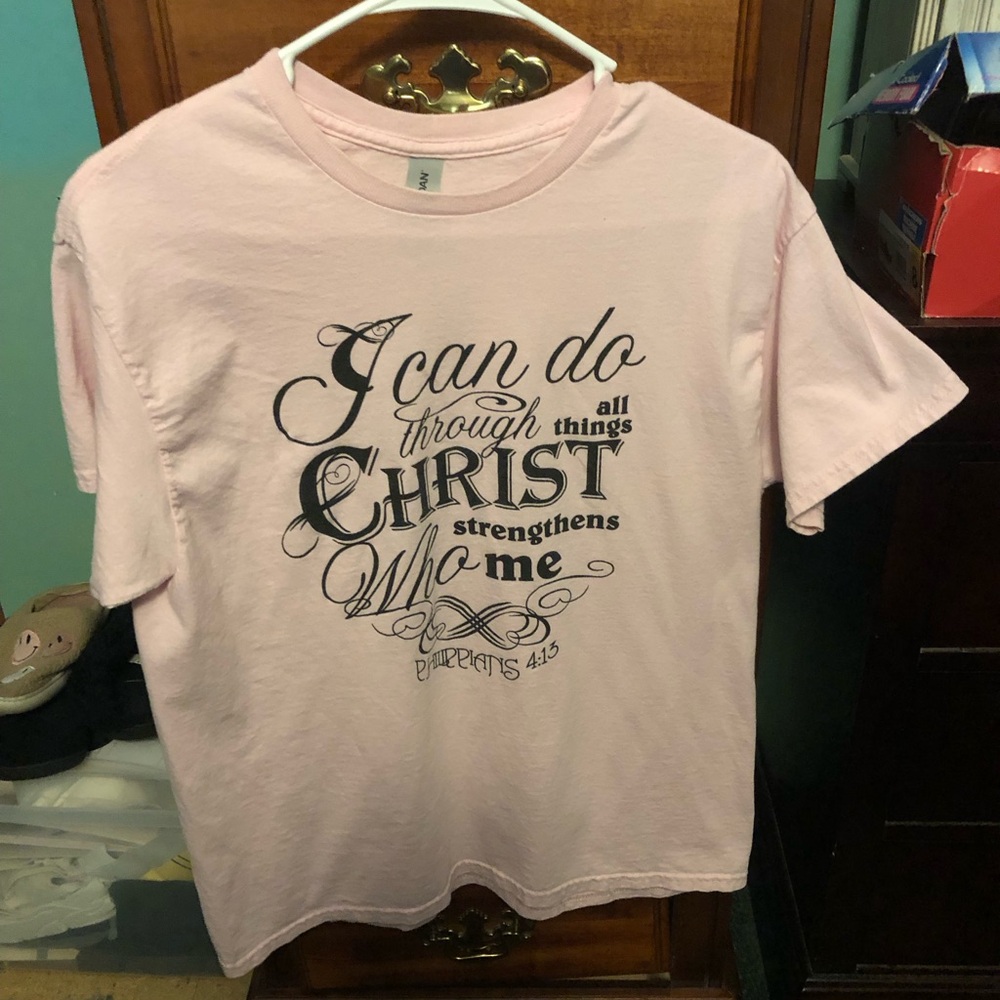 Inspirational Pink Ladies Boat Neck T-shirt - Picture 6 of 6